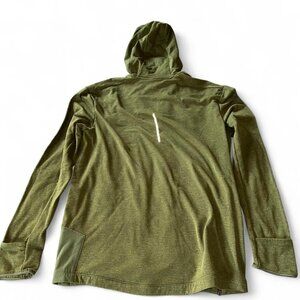 Men’s Khaki Nike Dri-Fit hooded jacket (size medium)
